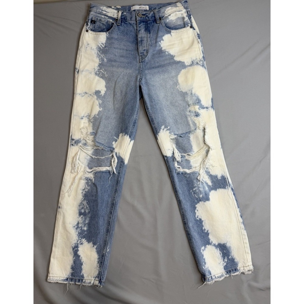 KanCan Signature relaxed fit (Estilo)  Denim Button Fly Women Size 7/27 Bleached